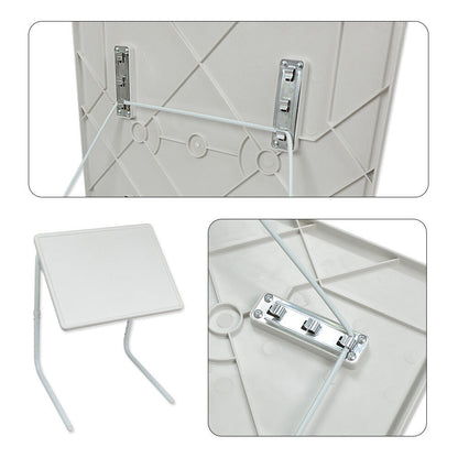 Adjustable Foldable Laptop Table Tray Steel MDF