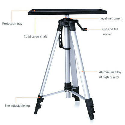 Adjustable Aluminium Laptop Projector Tripod Stand 52-140cm