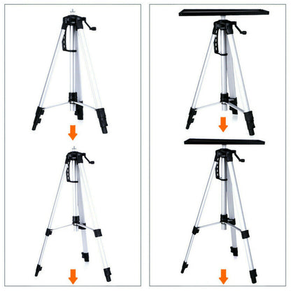 Adjustable Aluminium Laptop Projector Tripod Stand 52-140cm