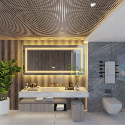 1600x800mm LED Bathroom Mirror Anti-fog Illuminated
