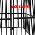 Pawhub Heavy Duty Dog Cage Black Metal Kennel Indoor Outdoor 3M