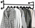 Iron Wall Mounted Clothes Rack Garment Display