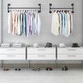 Iron Wall Mounted Clothes Rack Garment Display