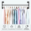 Iron Wall Mounted Clothes Rack Garment Display