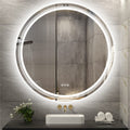 60cm LED Bathroom Mirror Anti-fog Circle Backlit HD