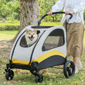 XL Dog Stroller Pet Pushchair Foldable Travel Cart