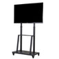 32-80 Rolling TV Stand with 2-Tier Shelf Adjustable Mount