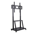 Rolling TV Stand 32-100 w/ Adjustable Mount & 2-Tier Shelf