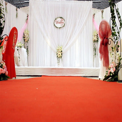 3x3m White Stage Curtain Backdrop