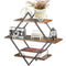 3 Tier Diamond Metal Floating Shelves Wall Mounted Display