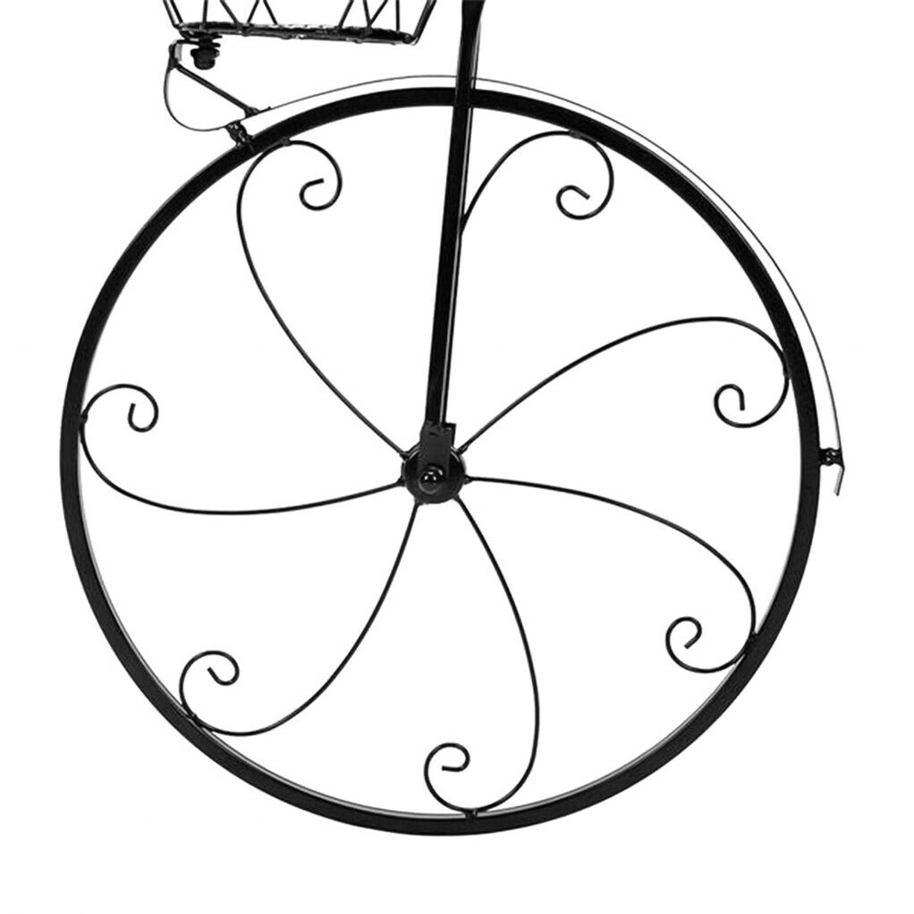 3-Tier Iron Bicycle Plant Stand Rack Tricycle Planter