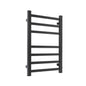 Aluminium Heated Towel Rail 7-Bar Electric Warmer Black