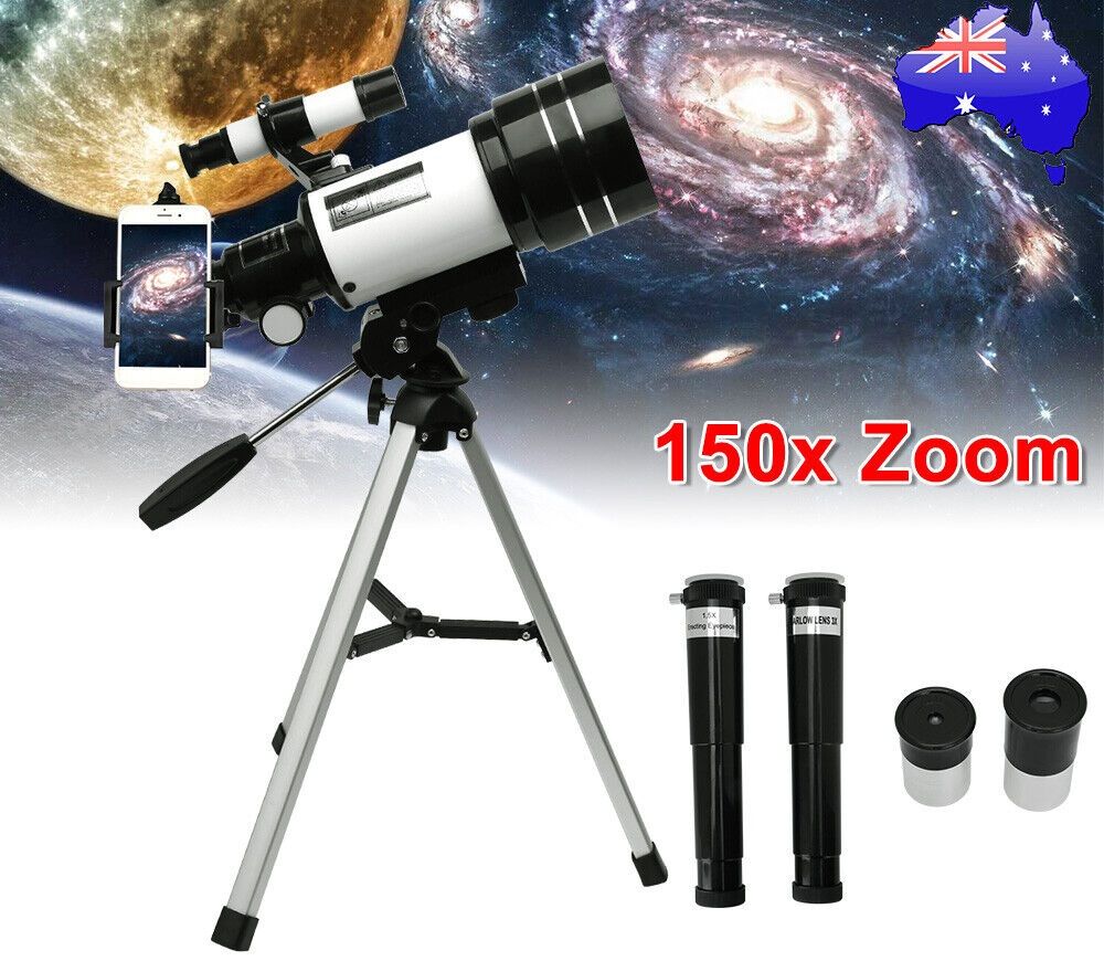 150x Zoom HD Digital Telescope 70mm Aperture Unmounted