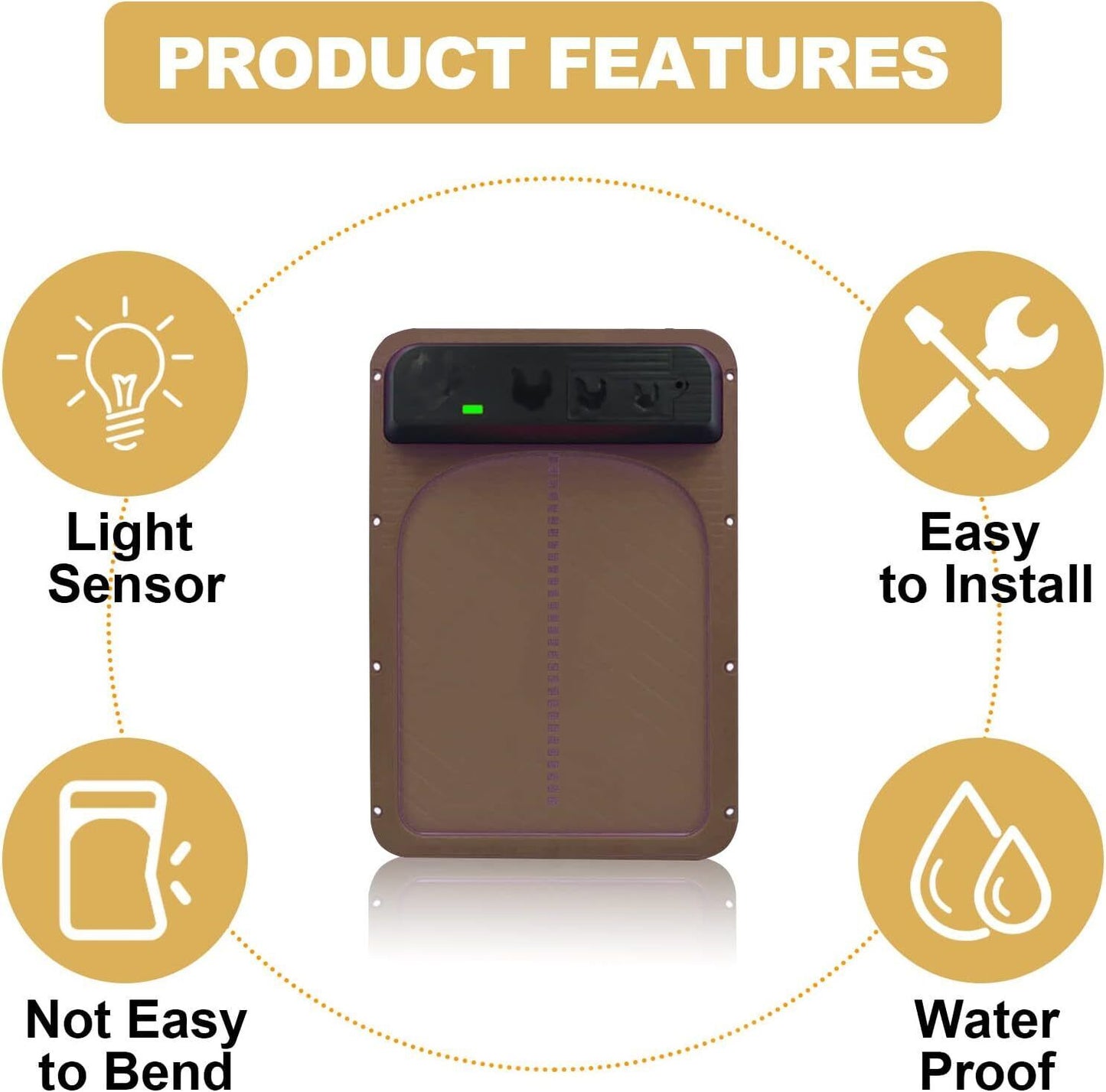 Automatic Chicken Coop Door Opener Solar Timer Sensor LCD AU