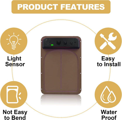 Automatic Chicken Coop Door Opener Solar Timer Sensor LCD AU