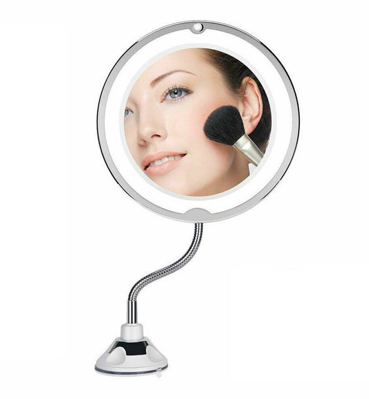 10X LED Magnifying Makeup Mirror 360° Rotation