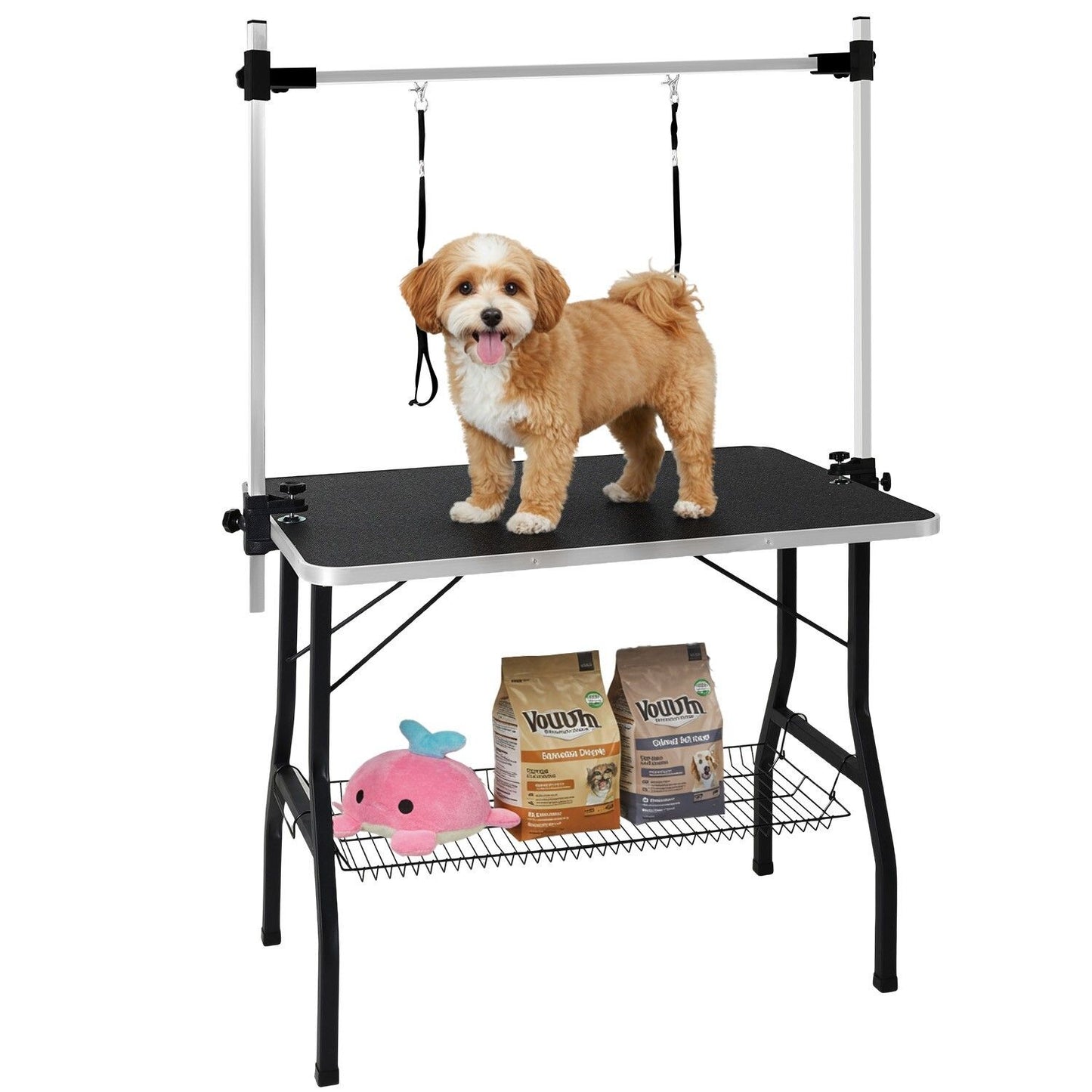 Adjustable Pet Grooming Table for Australian Cattle Dog, Foldable