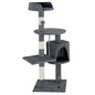 Cat Tower Tree Scratching Post Dark Grey Condo 112cm