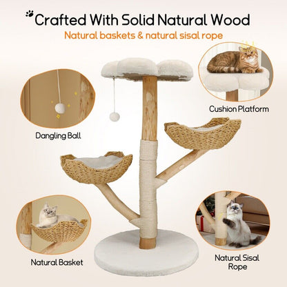3 Tier Cat Tree Activity Centre Scratcher Post Climber
