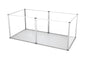 Clear Acrylic Dog Playpen 124x63x40CM, 6 Panels Cage