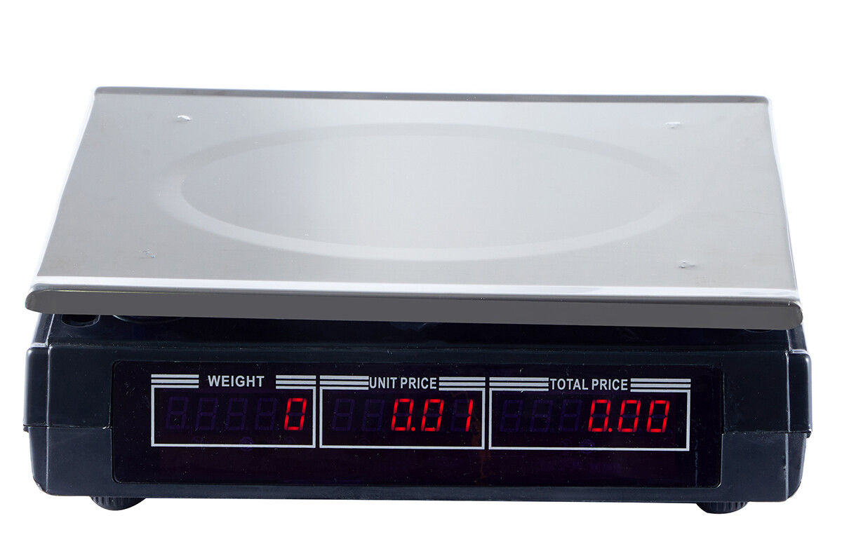 40KG Digital Kitchen Scale Metal Electronic Postal Platform