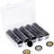 100PCS Clear Plastic Coin Holder Storage Box 20-30mm