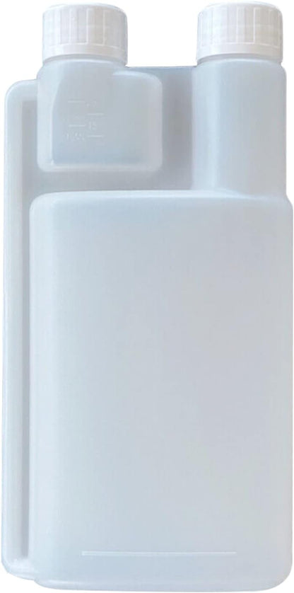 10-Pack 250ml Plastic Twin Chamber Bottles, Tamper Evident Cap