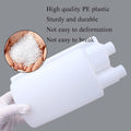 10-Pack 250ml Plastic Twin Chamber Bottles, Tamper Evident Cap