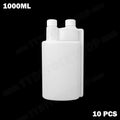 1000ml Plastic Twin Chamber Bottle 10Pcs Tamper Evident Cap