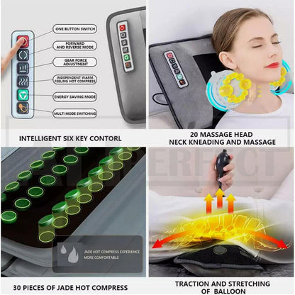 Electric Full Body Massage Mat 10 Motors Heated 45cm Width