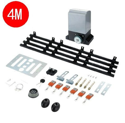 Electric Sliding Gate Opener 550W 0.74HP 4m Kit 2000KG w/ Remote & APP
