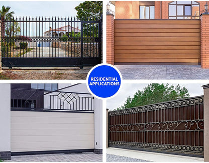 Electric Sliding Gate Opener 550W 0.74HP 4m Kit 2000KG w/ Remote & APP