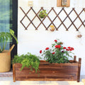 Medium Raised Garden Bed 60x30x33cm Wooden Planter Box