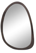 Antique Wooden Wall Mirror HD Odd Shaped Home Decor 50x70cm