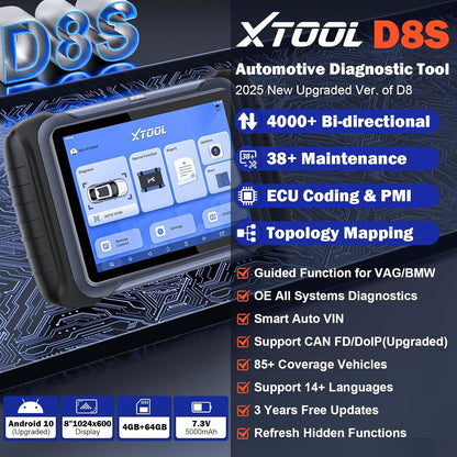 D8S OBD2 Scanner Diagnostic Tool 2025 Newest Version