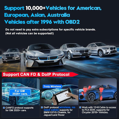 D7W Wireless OBD2 Scanner ECU Coding Key Programming