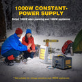 1000W 1408Wh Solar Generator 10A Black Portable Power Station