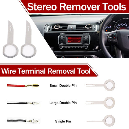 65pcs Car Trim Removal Tool Set Pry Bar Dash Kit