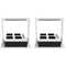 2 x Herb Lamp LED 4 Pot Grower 37 x 22 x 36cm