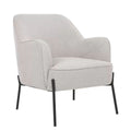 Hugo upholstered armchair ivory