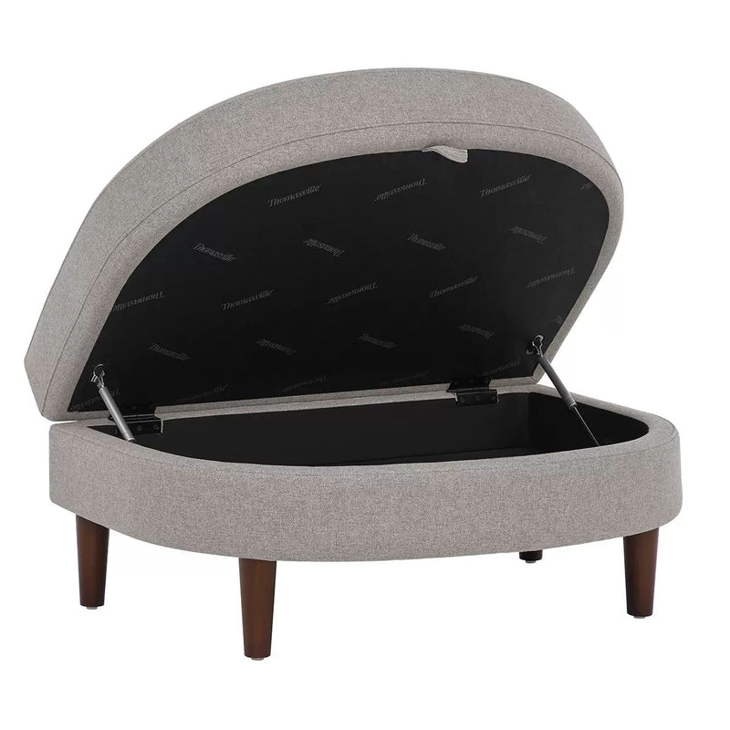 Accent Chair with Storage Ottoman