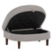 Accent Chair with Storage Ottoman