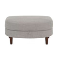 Accent Chair with Storage Ottoman