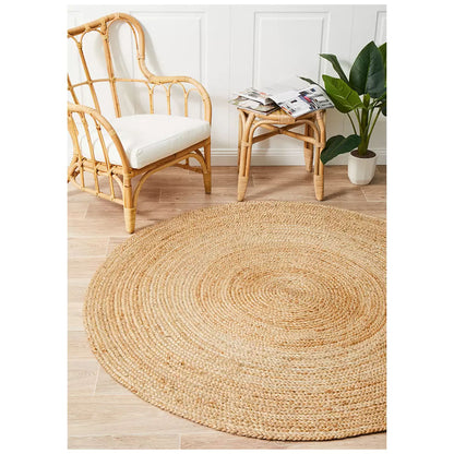 Atrium polo natural indoor rug 120 x 120cm