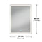 Aurea integrated led plug in wall mirror