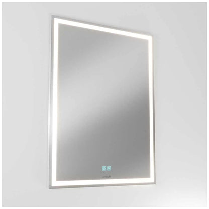 Aurea integrated led plug in wall mirror
