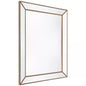Zeta wall mirror large antique gold