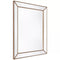 Zeta wall mirror large antique gold