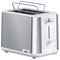 Toaster White 2-Slot with Integrated Bun Warmer and 8 Browning Settings