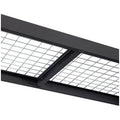 Black Industrial Rack with Interlocking Wire Deck, Heavy Duty Steel Construction